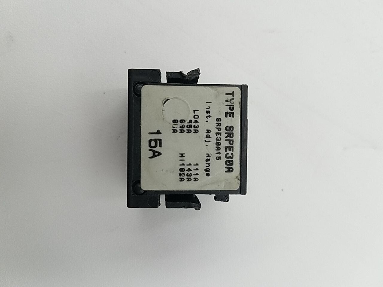 GE SRPE30A15 Rating Plug 15A SRPE30 15 Amp Frame SEDA SEHA SELA SEPA