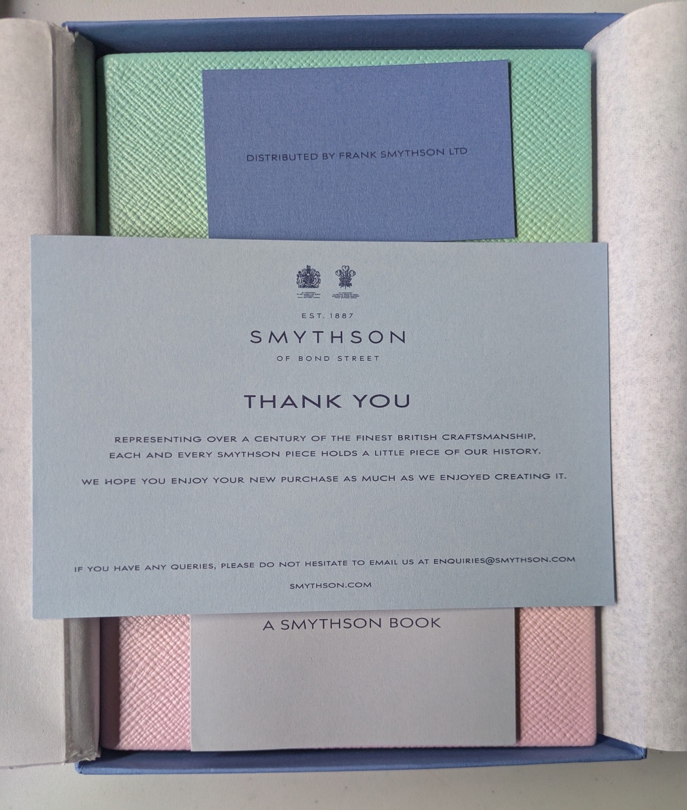 Smythson of Bond Street Soho Notebook in Panama-Rainbow- Limited Edition-New