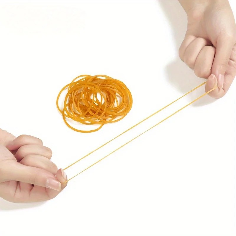 300pcs Rubber Strong Elastic 40mm Diameter Multi-Purpose Natural Rubber Bands