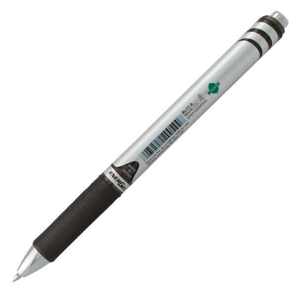 Pentel EnerGel RTX Retractable Liquid Gel Pen, Medium Line,0.7mm, Black, 12-Pk