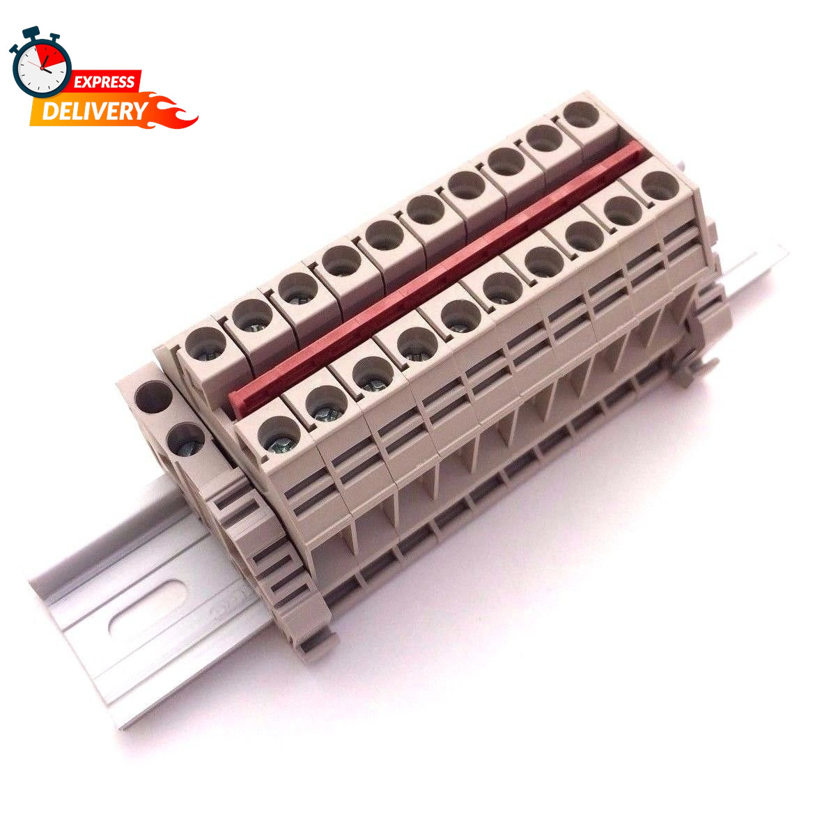 Dinkle Solar Combiner DK6N 10 Gang Box Connector DIN Rail Terminal Blocks, 8-20