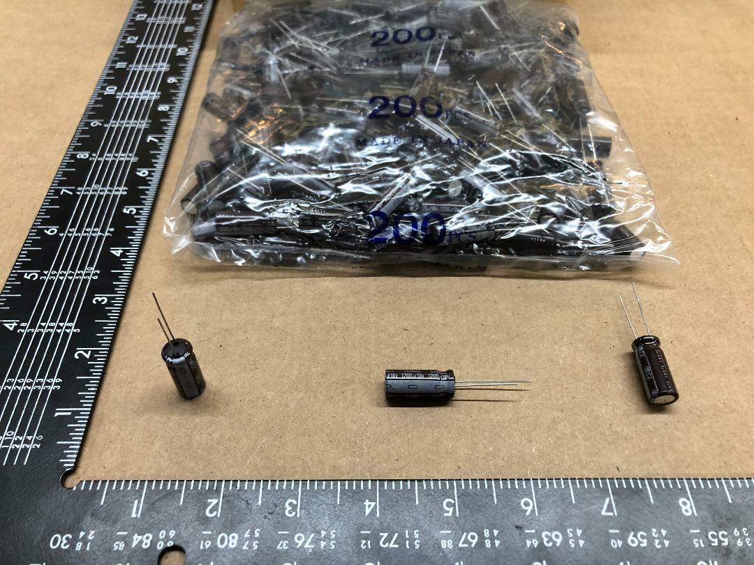 (50 pcs) UPJ1A122MPH NICHICON, 1200uF 10V 105*c, Radial Electrolytic Capacitor