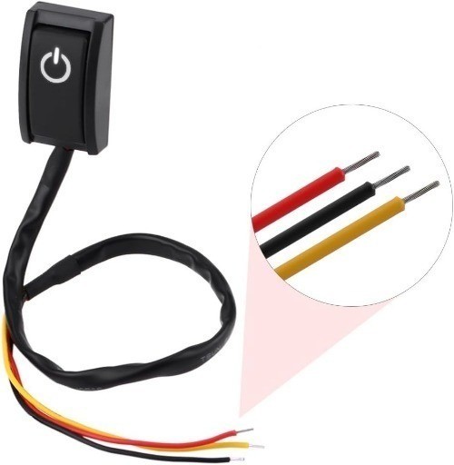 DIY Push Button Switch, DC 12V 200A Off/On Modification Paste Type for Fog Drivi