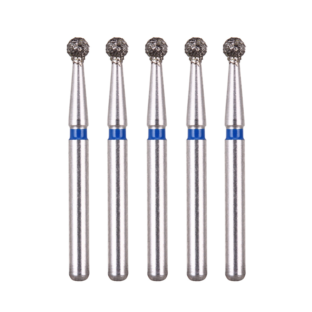 AZDENT Dental Two Layer Diamond Bur FG Ball Round BR-31 For High Speed Handpiece