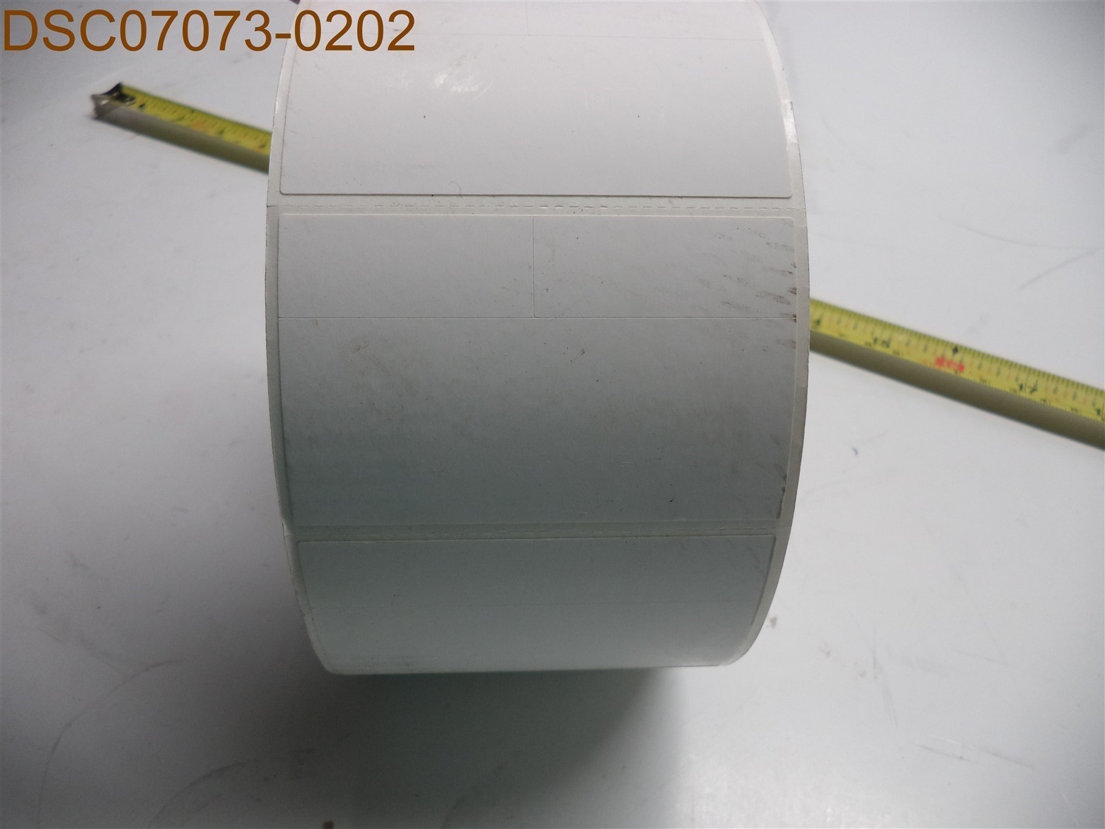 QTY = 10,000 LABELS (10 rolls of 1,000): White Labels, 3″ x 1 3/4″, 3″ Core