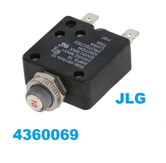 4360069 JLG CIRCUIT BREAKER 10 AMPS 90401-05460 MITSUBISHI – RESETABLE –