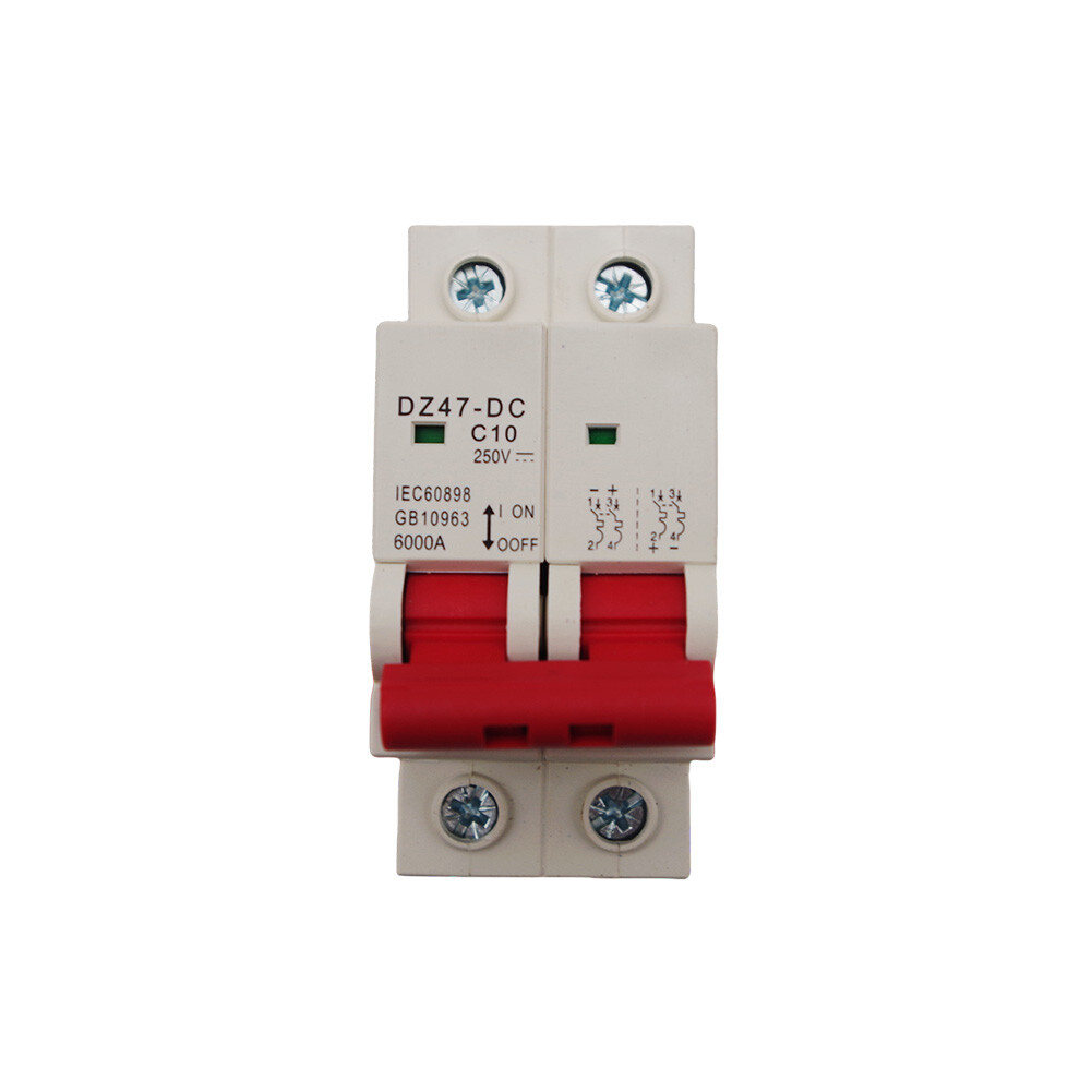 6-125Amp 1P 2Pole Miniature Mini Circuit Breaker DC MCB Din Rail Air Switch 220V