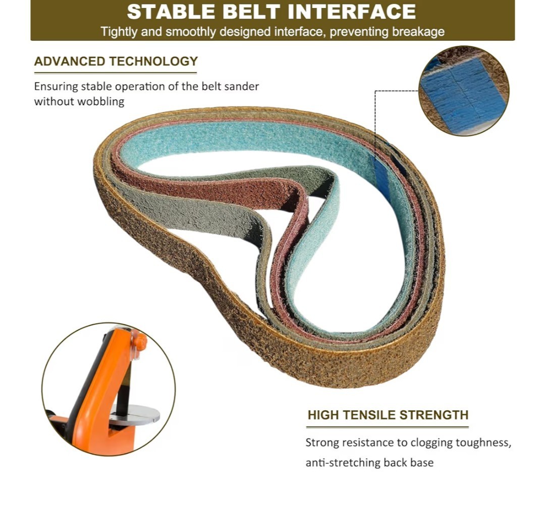 1.5″ x 30″ Surface Conditioning Belts Kit 1 each: Tan Red Blue Gray – 4 PACK