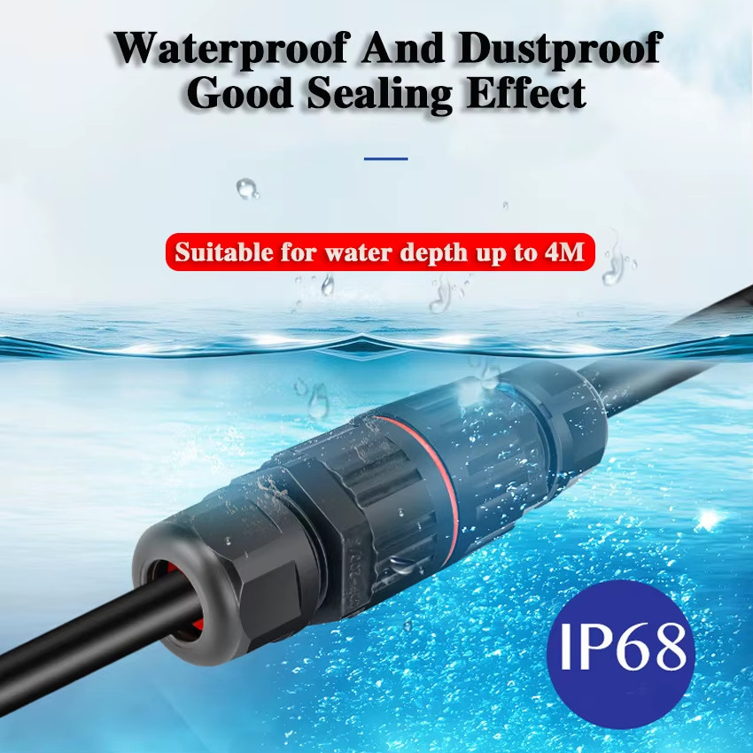 IP68 Waterproof Joint Wire Quick Connection Waterproof Connector 2/3 Pin Solder