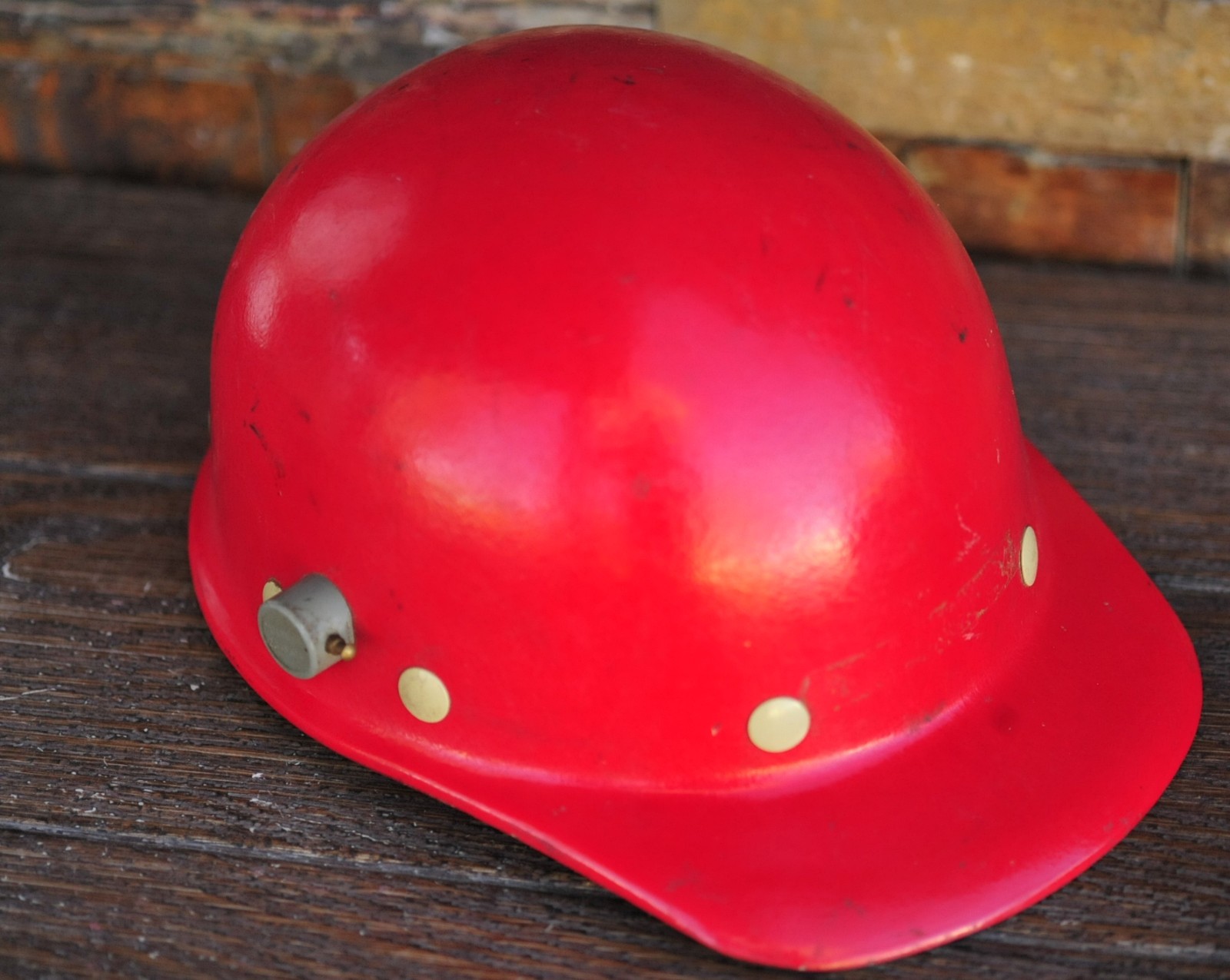Vintage Red Fibre-Metal Hard Hat SuperGlas Pennsylvania