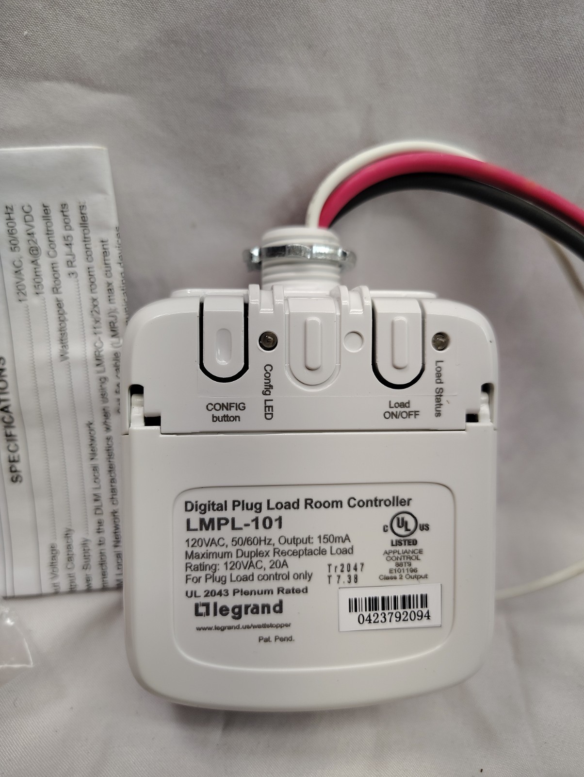 Wattstopper Legrand LMPL-101 Digital Plug Load Controller – Free Shipping