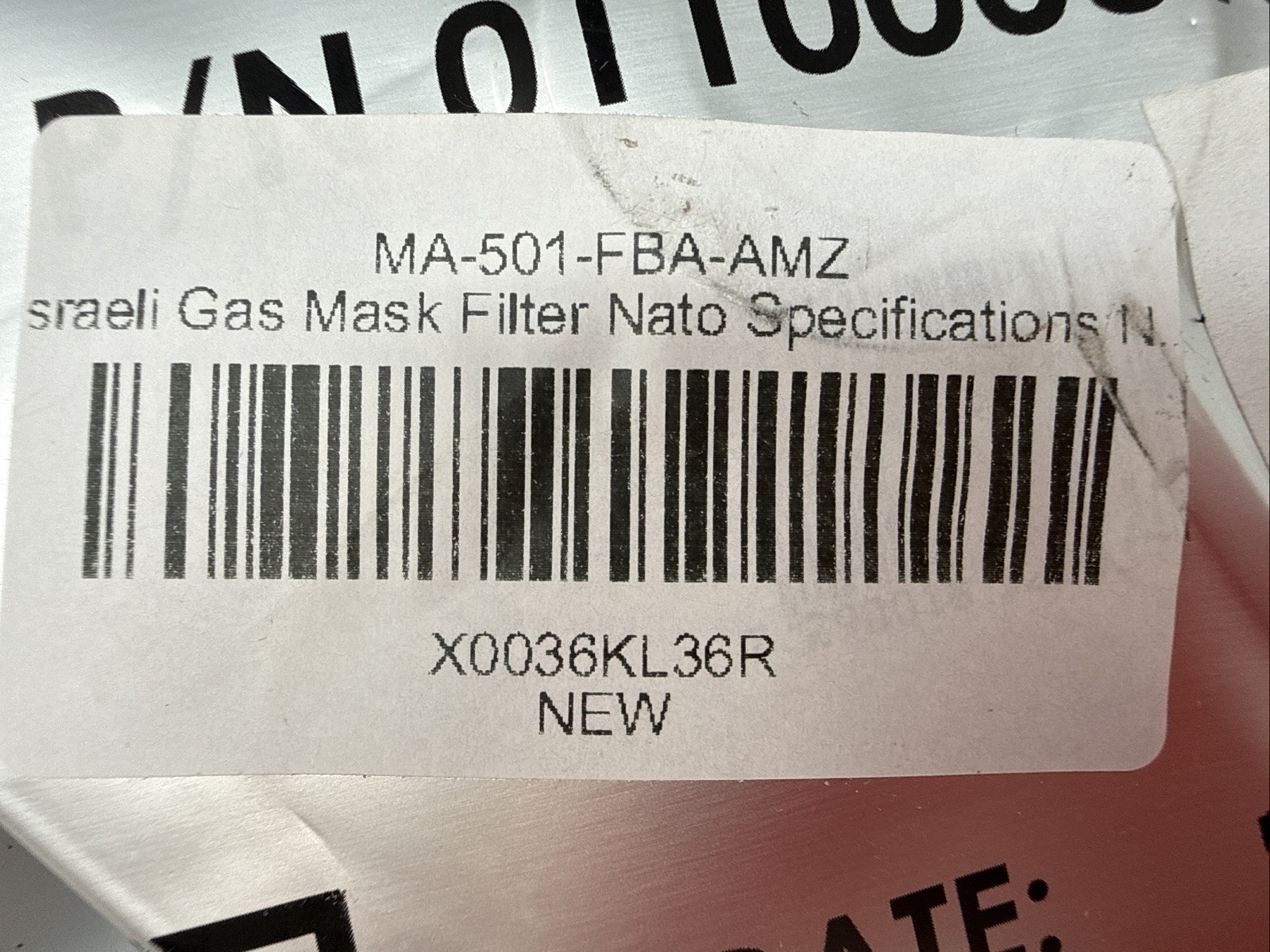 Israel Military 40mm NATO CBRN NBC Chemical Gas Mask Respirator Air Filter