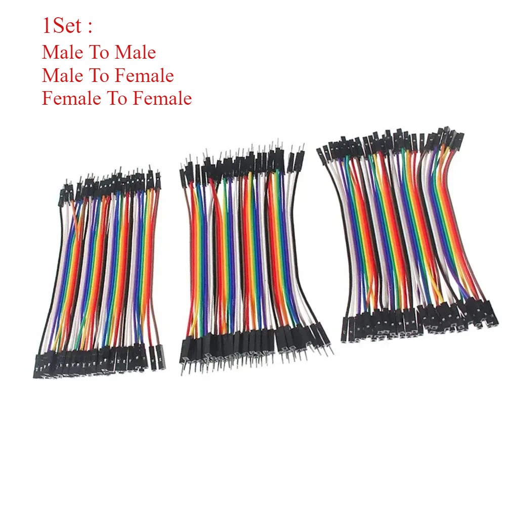 breadboard jumper wire 10CM Male To Male + Male To Female and Female To Female