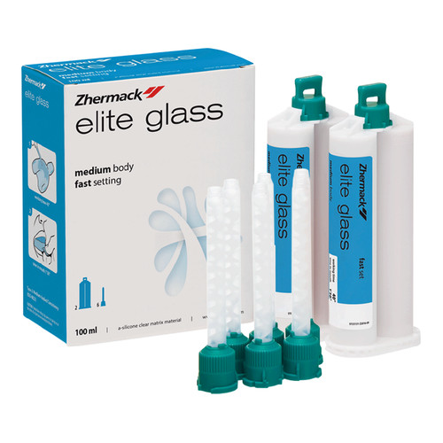ELITE GLASS FAST SET 2×50 ml ZHERMACK DENTAL SILICONE