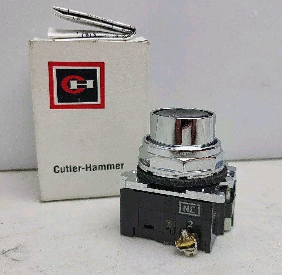 Cutler Hammer 10250T101-51 Push Button Flush Operator Black Series A1