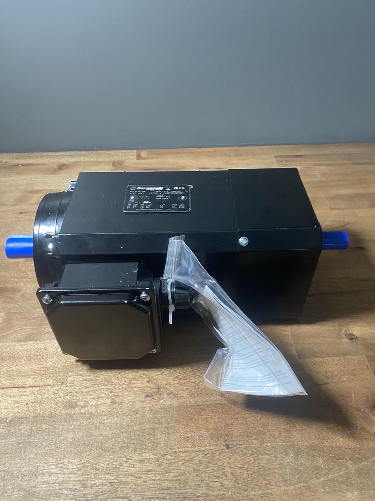 Carpanelli M71p4 3-Phase Electric Motor 0.6kW/1.0kW 230/400V IP55 Made in Italy