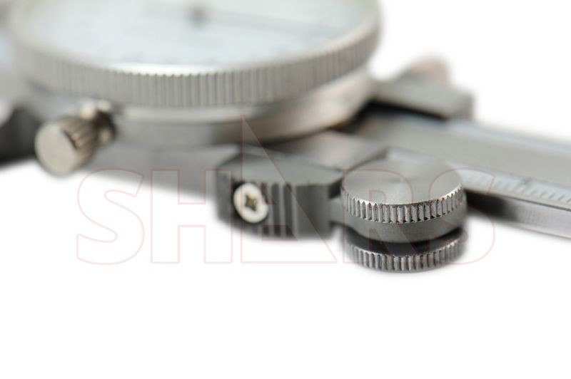SHOCK PROOF 150/.02MM METRIC DIAL CALIPER STAINLESS 4 WAY + INSPECTION REPORT P}
