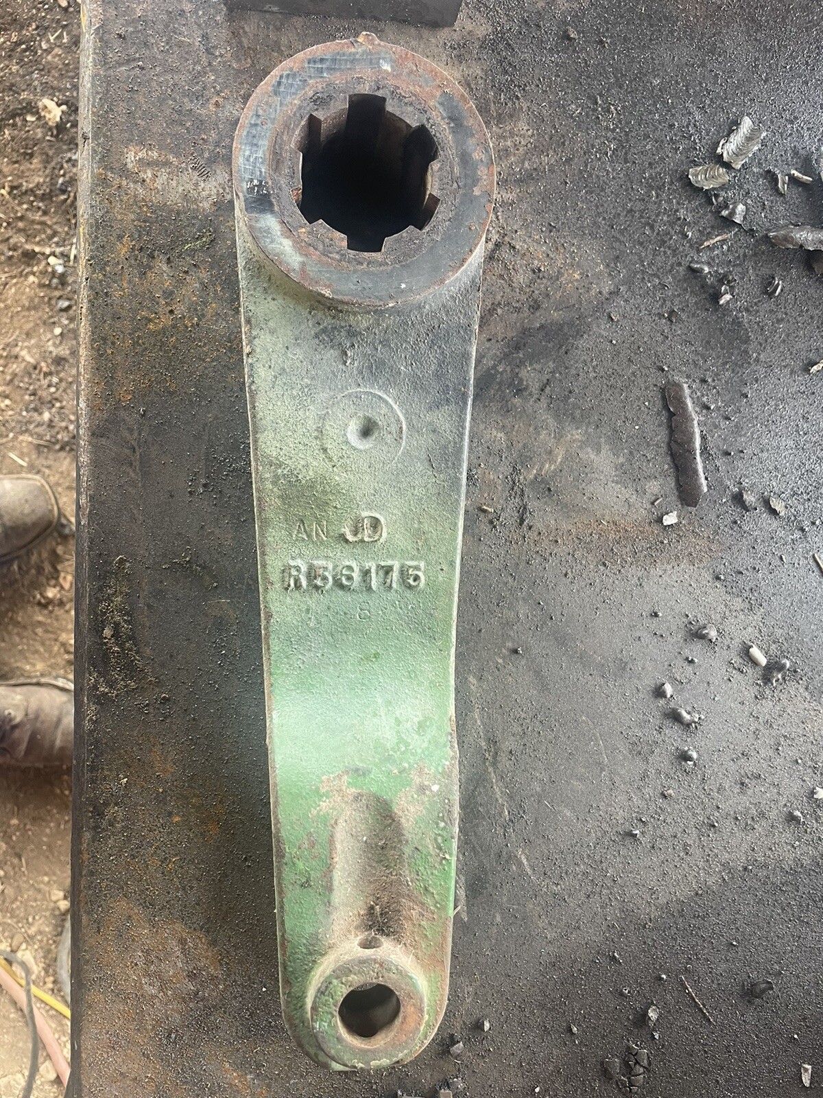 Used Rockshaft Lift Arm fits John Deere R56175