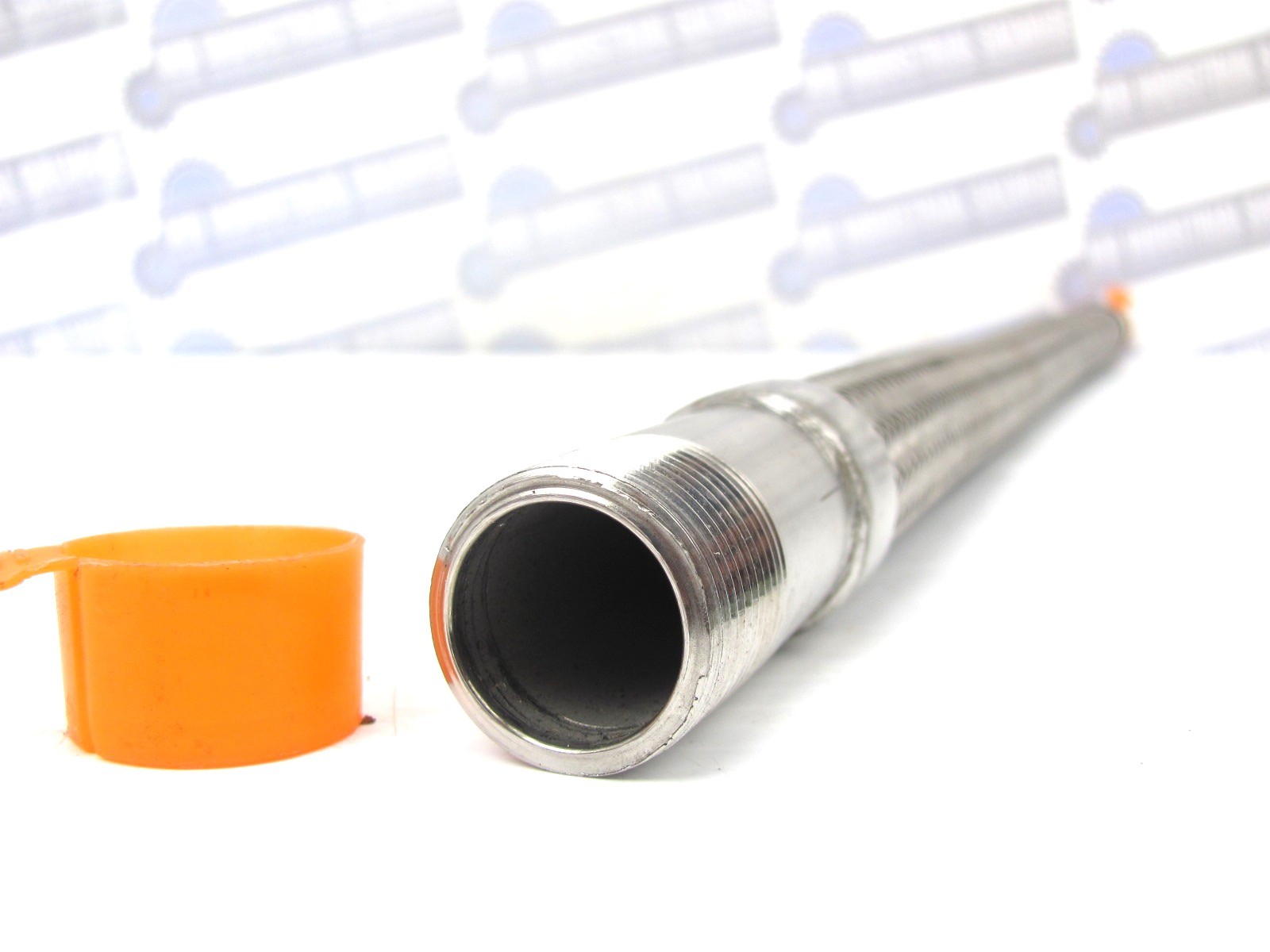 3/4 in x 19 in BRAIDED STAINLESS STEEL HOSE 24in Overall 3/4 in NPT x 3/4 in NPT