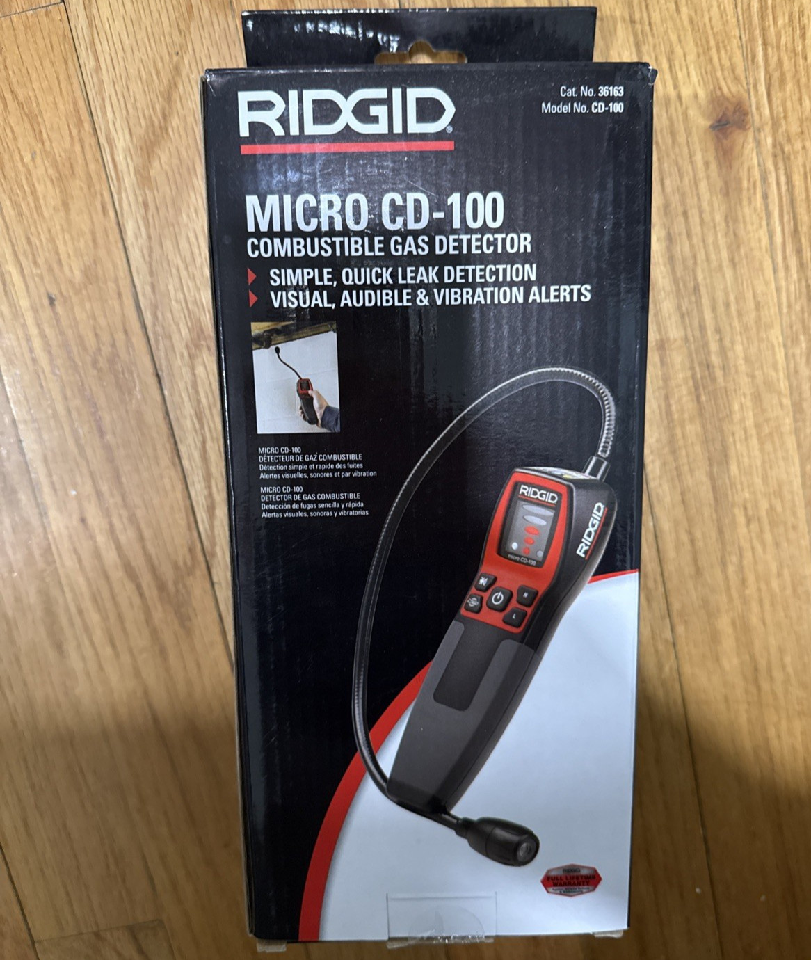 RIDGID 36163 Micro CD-100 Combustible Gas Detector – Grey