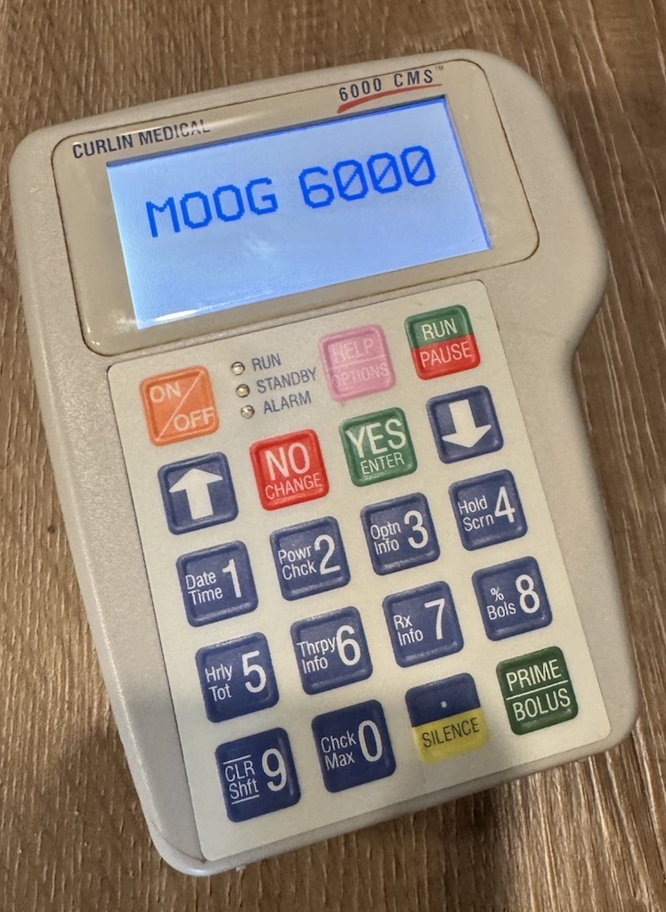 Moog Medical Curlin 6000 CMS Infusion Pump Portable No Charger Included EUC!