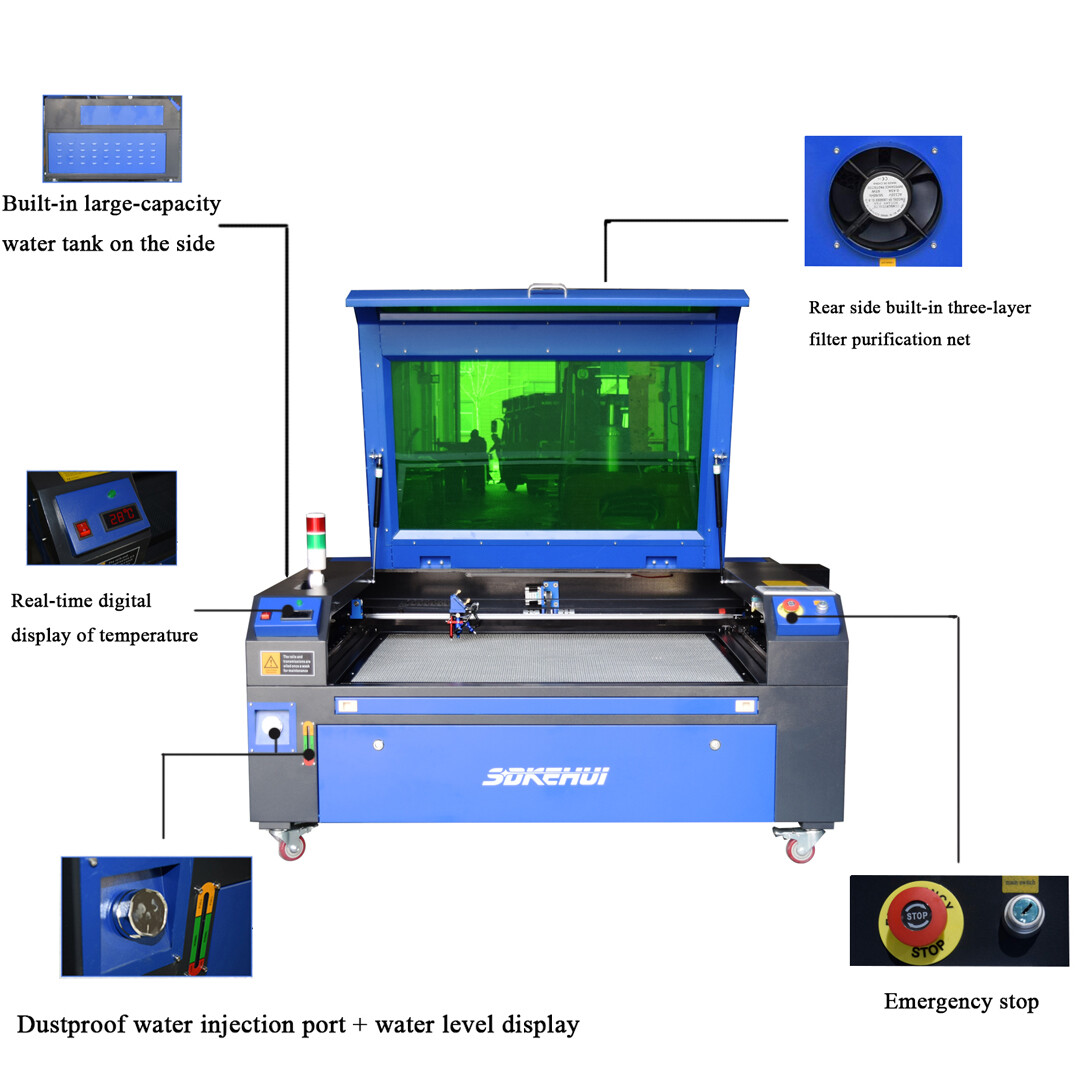 Autofocus 100W Co2 Laser Engraving Machine Laser Cutting Cutter Machine 40x32in