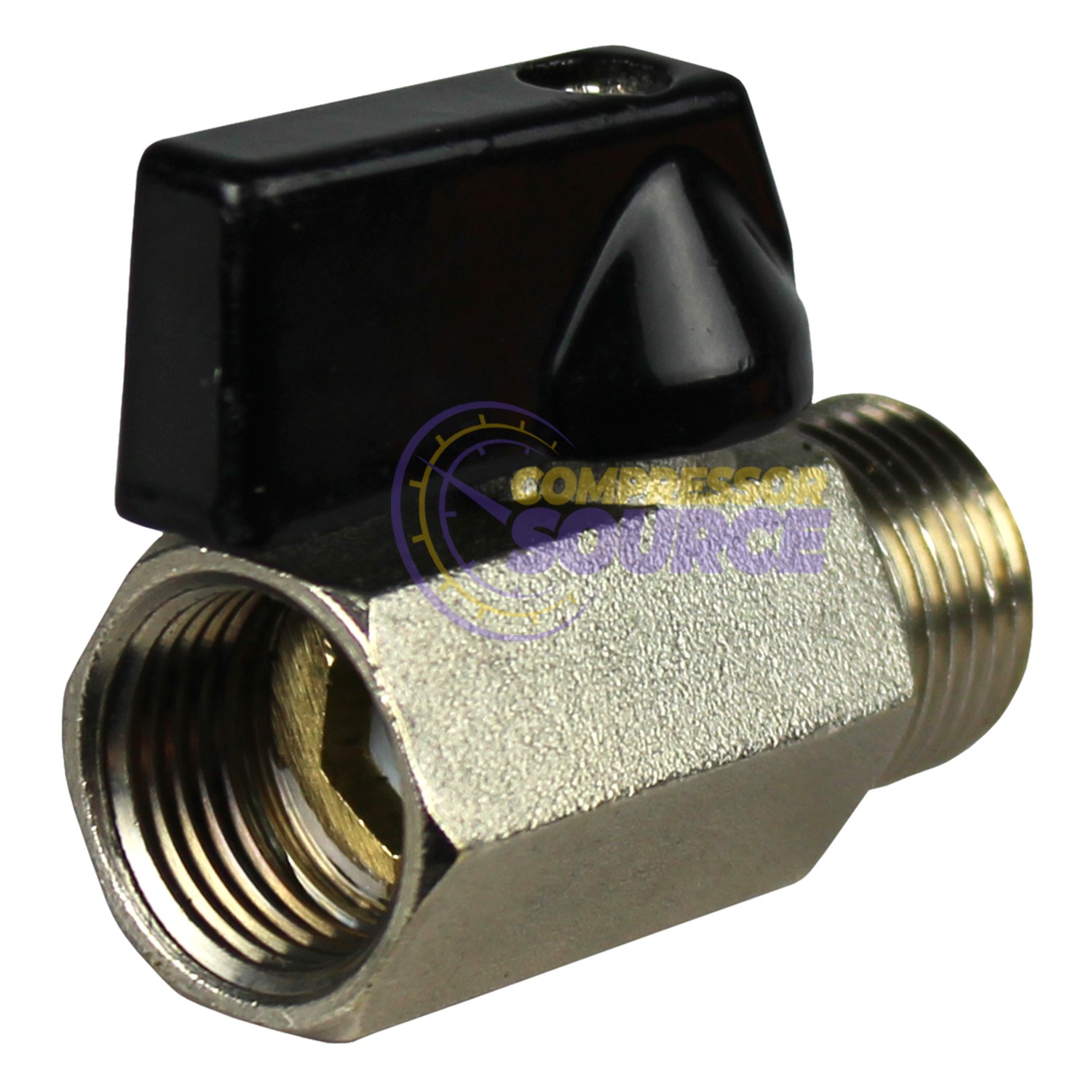 Mini 3/8″ Male 3/8 Inch Female NPT Brass Ball Shut Off Valve Water Air Fluid WOG