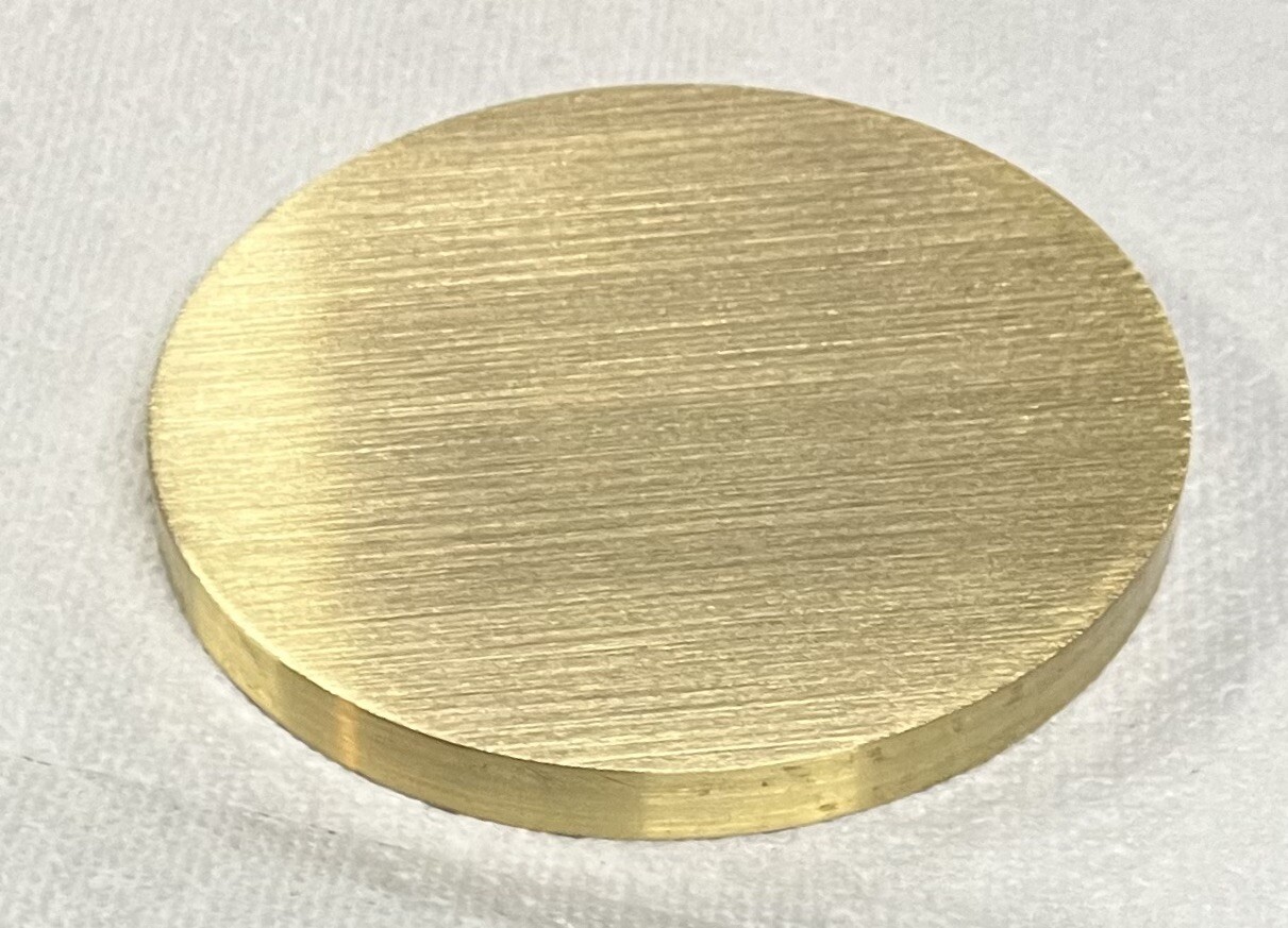 1-5/8” BRASS DISC 1/4” LONG 🇺🇸1.625” ROUND BAR 🇺🇸360 BRASS ROD MADE IN USA!!