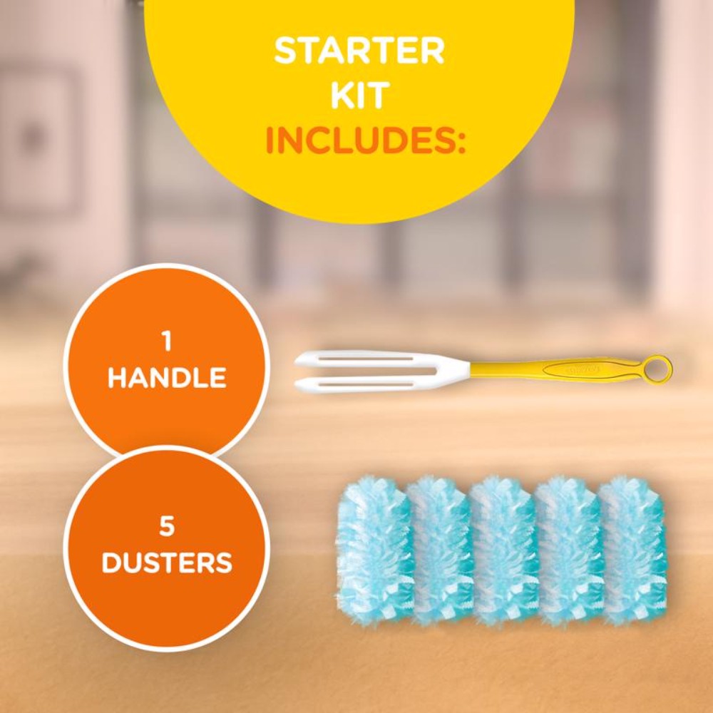 Swiffer 40509 Fiber Duster Kit 6 in. Handle