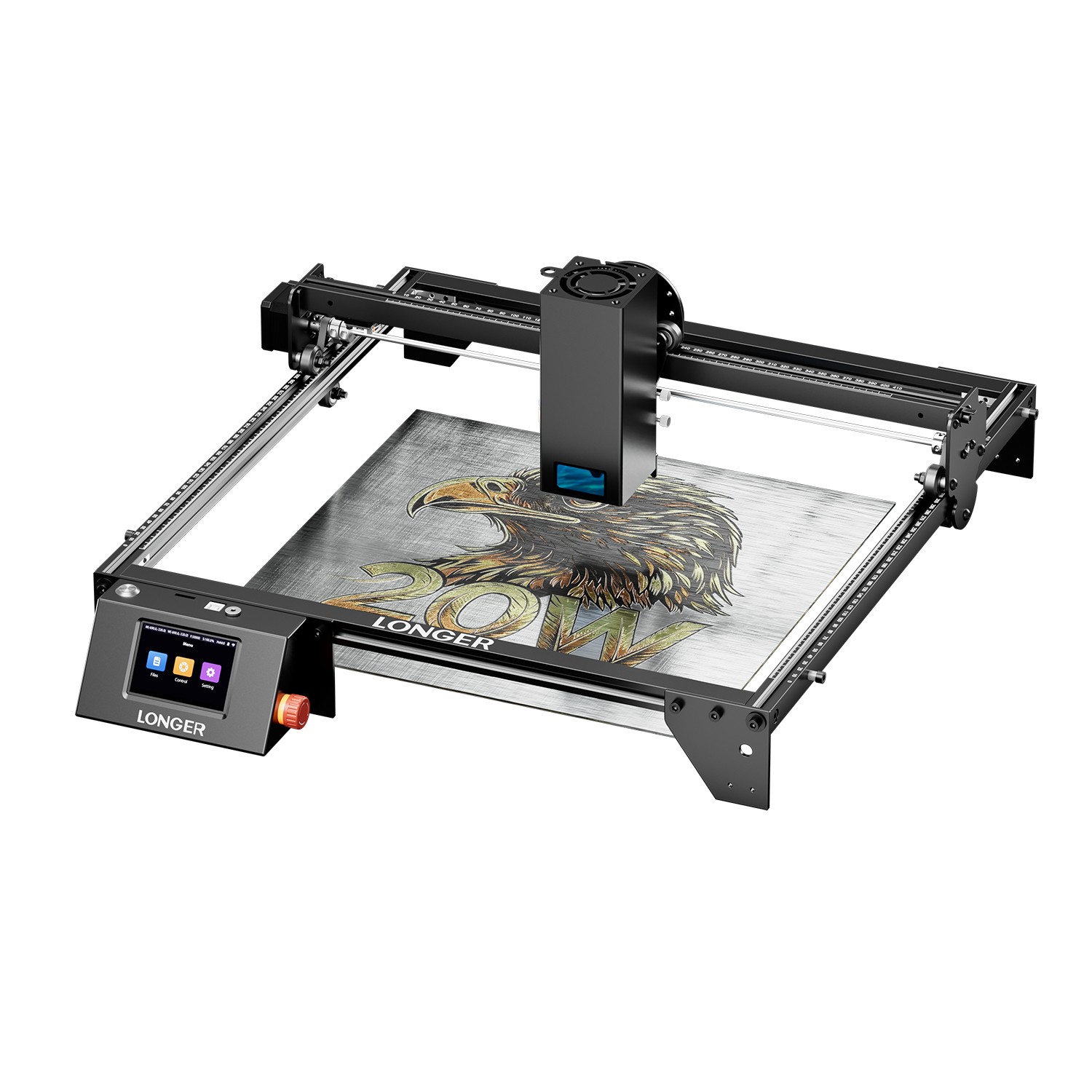 LONGER RAY5 20W Laser Engraver Machine DIY 3.5 ” Color Screen Precision US