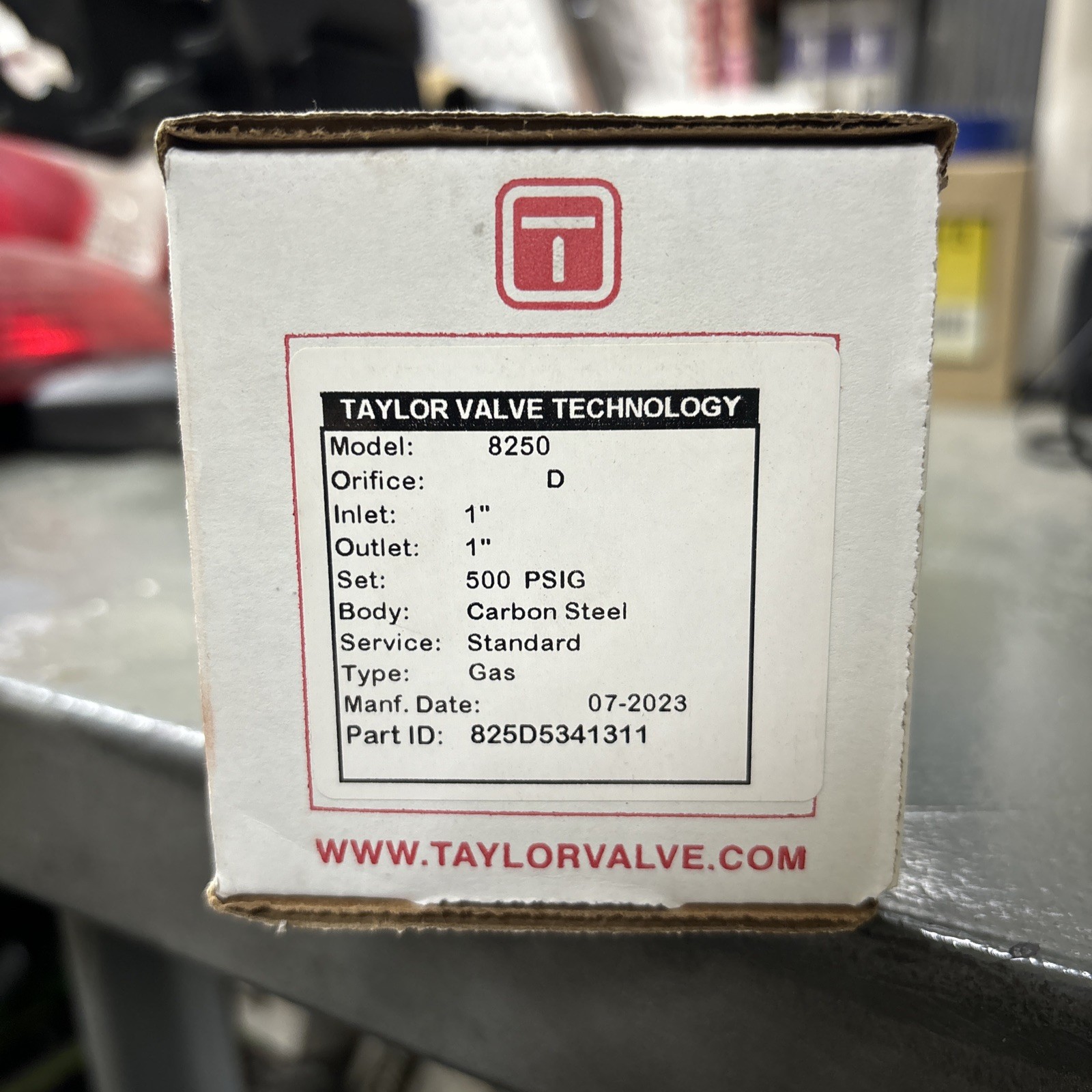 Taylot Valve Technology 825D5341311, 1″ Safety Relief Valve, Model 8250