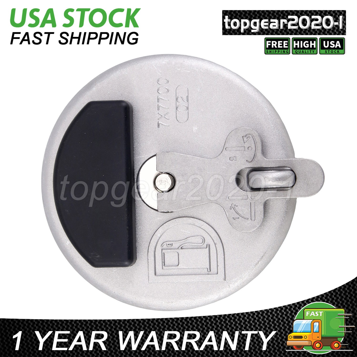Locking Fuel Cap for Caterpillar Dozers D5G D5H D5M D5N D6E D6F D6G D6H D6M