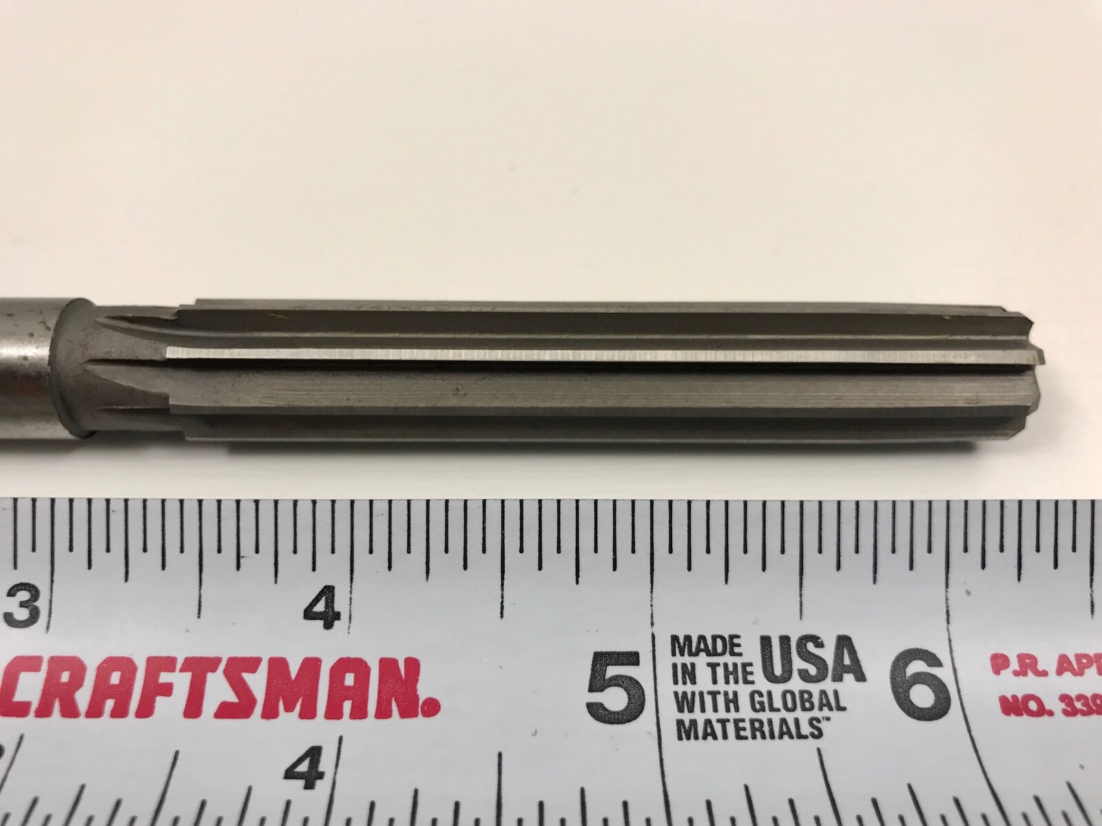 9/16″ BEARD Carbon Steel Hand Reamer Straight Flute Made in USA