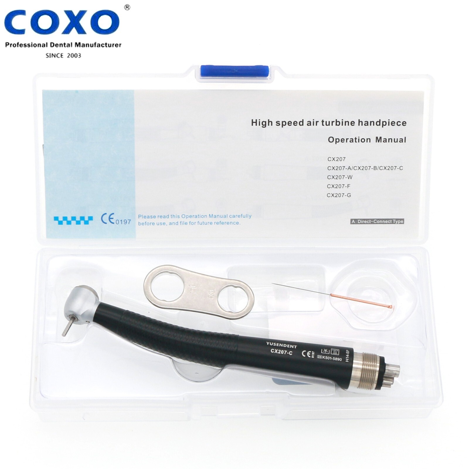 NSK PANA MAX Style COXO 4 Holes Dental Handpiece Push Button High Speed Black
