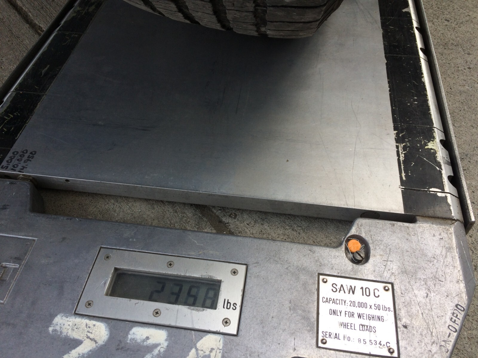 PAT Kruger Digital Wheel Load Scale SAW 10C Portable Truck Axle Weigher
