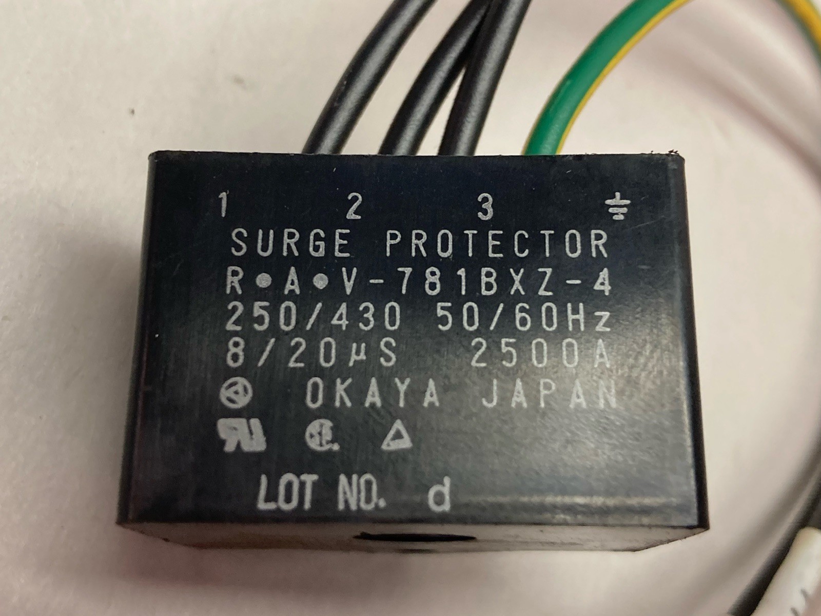 Okaya,V-781BXZ-4,Surge Protector 250/430V 50/60Hz 2500A