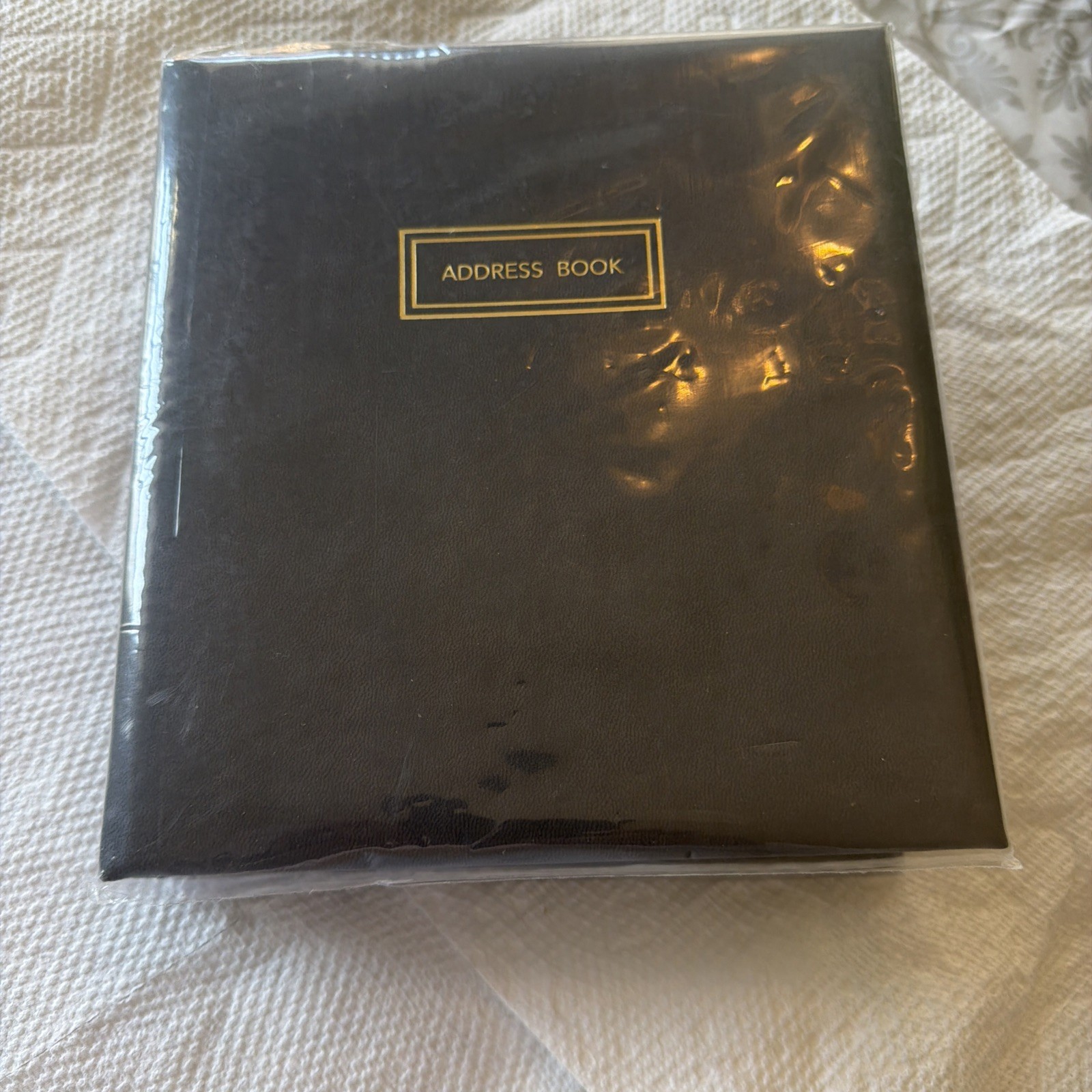 Hallmark Classic Address Book Faux Leather Ringbound Free Shipping