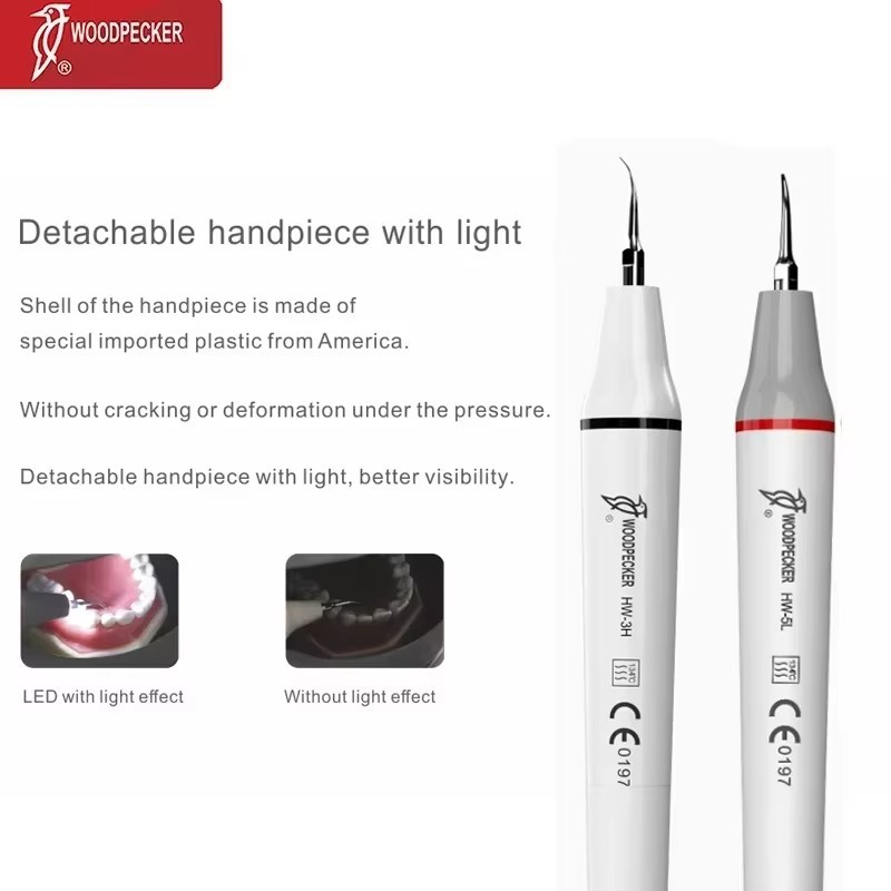 Woodpecker Ultrasonic Piezo Scaler Handpiece HW-5L LED HW-3H Tips for Clinic