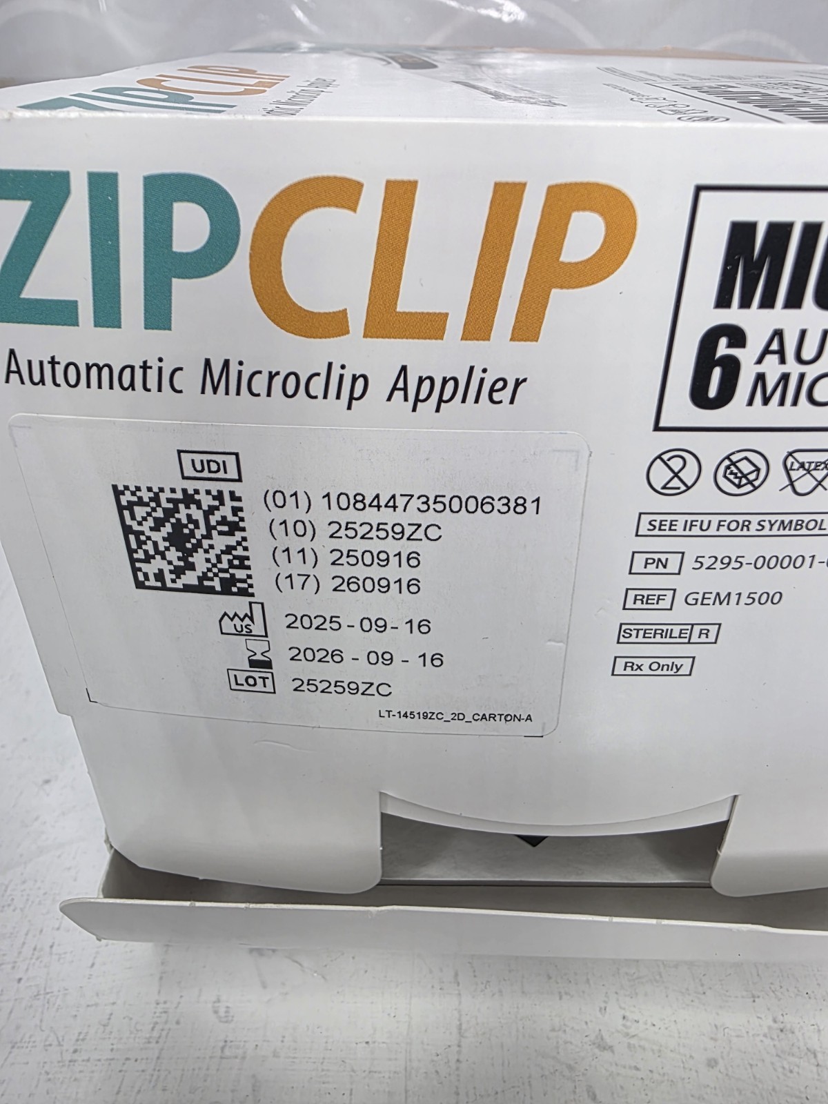 ZIP CLIP Automatic Microclip Applier Exp 09/2026