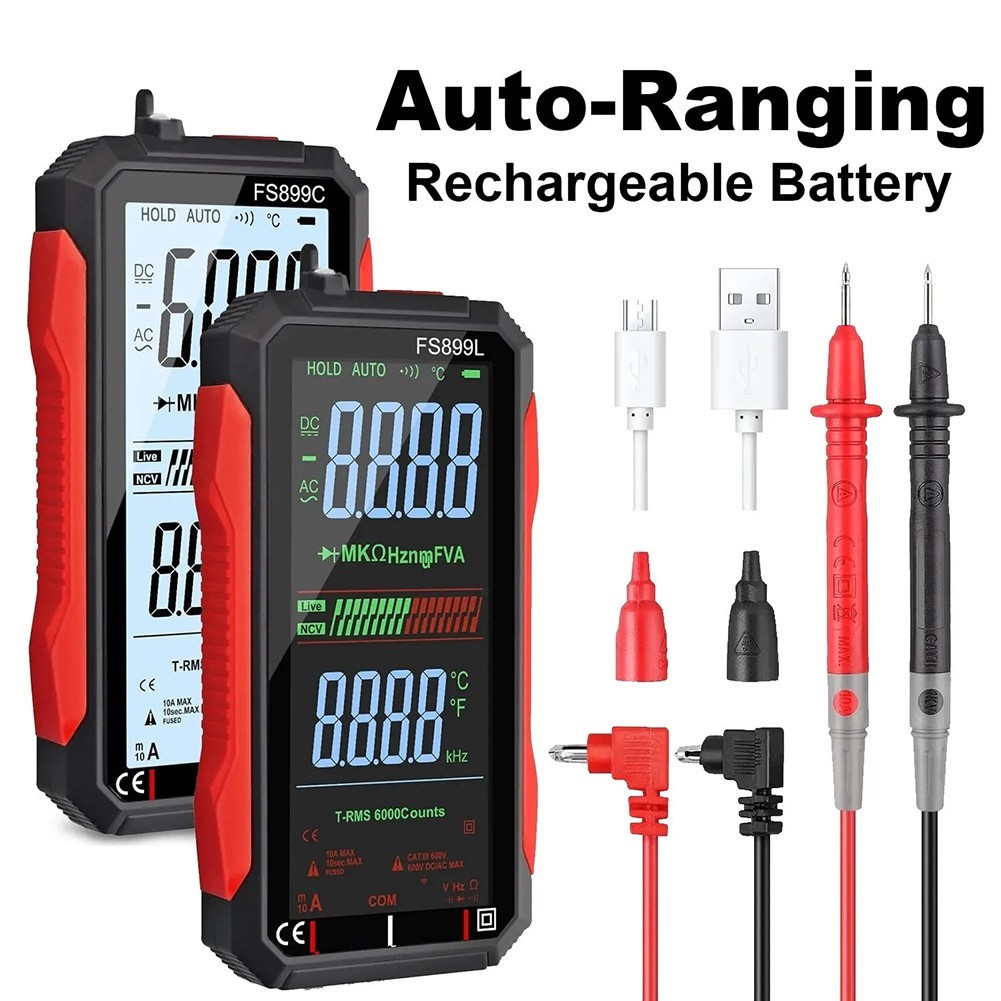 FS899L 6000 Counts Smart Multimeter Rechargeable Built in 200mAh