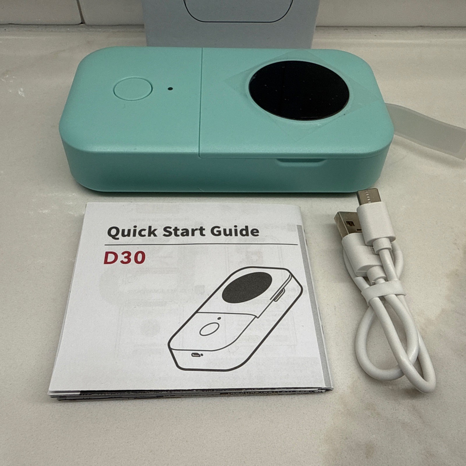 Phomemo Label Maker Machine D 30 Portable Handheld Bluetooth Mini Printer Blue