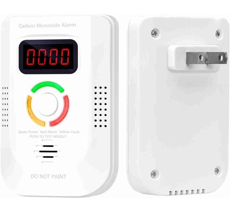 Combination Natural Gas and Carbon Monoxide Detector Plug in 2-in-1.