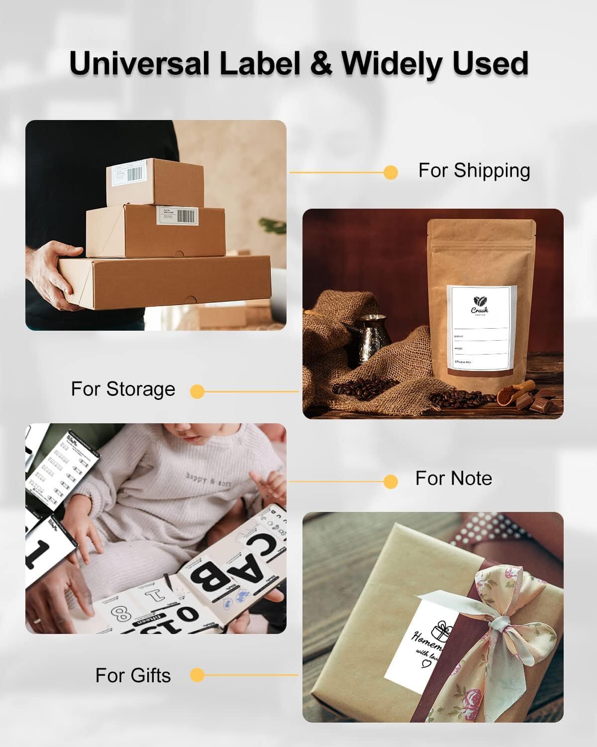 500/1000pcs 4×6 Direct Thermal Shipping Label Compatible with PHOMEMO/MUNBYN Lot