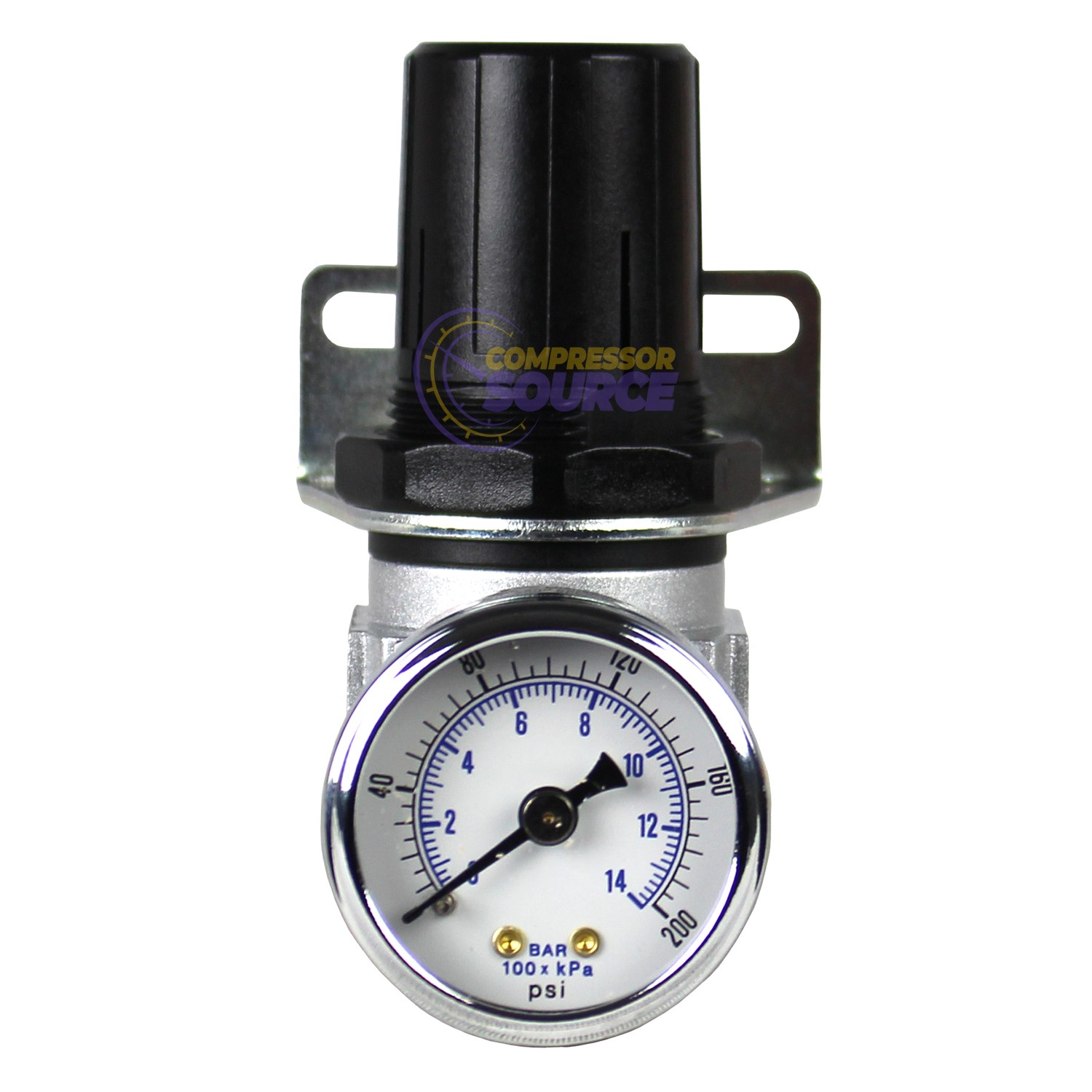 1/4″ Air Compressor Regulator Industrial Grade W/ Pressure Gauge + Mount Bracket