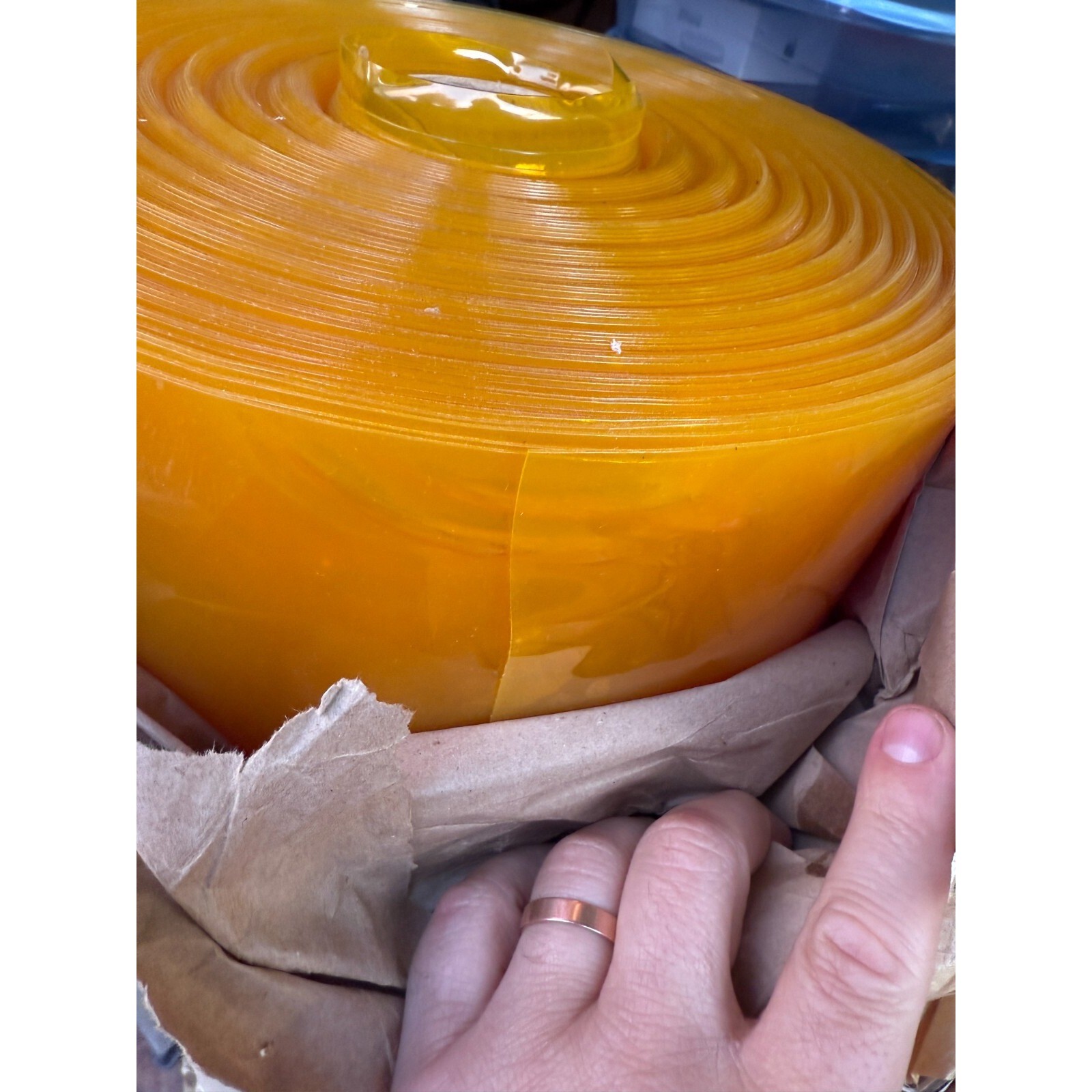 30 Mil Yellow Clear PVC Vinyl Film Roll 48″ x 100 Yds Flexible Plastic Sheet