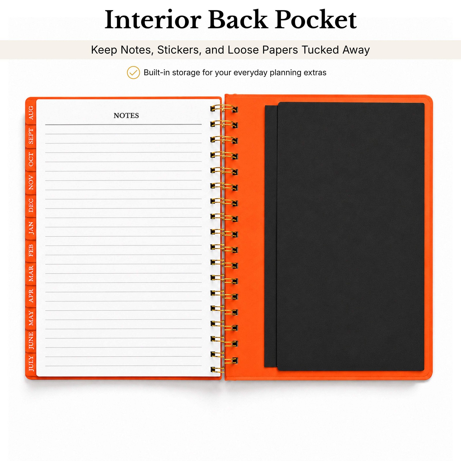 2026-2027 Mid-Year Monthly Weekly Spiral Planner B5 August Start Agenda