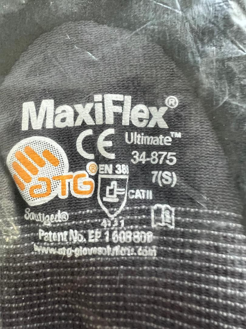MaxiFlex Ultimate Micro Foam Nitrile Grip Coated WORK GLOVES 12 PAIR 34-875/S(7)