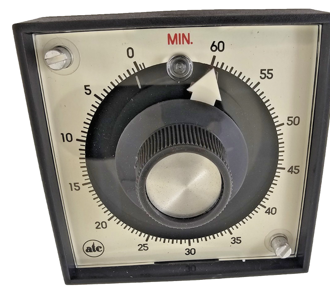 ATC 305E017A10PX Analog Electromechanical Timer 305E Delay Relay 0-60 Minute