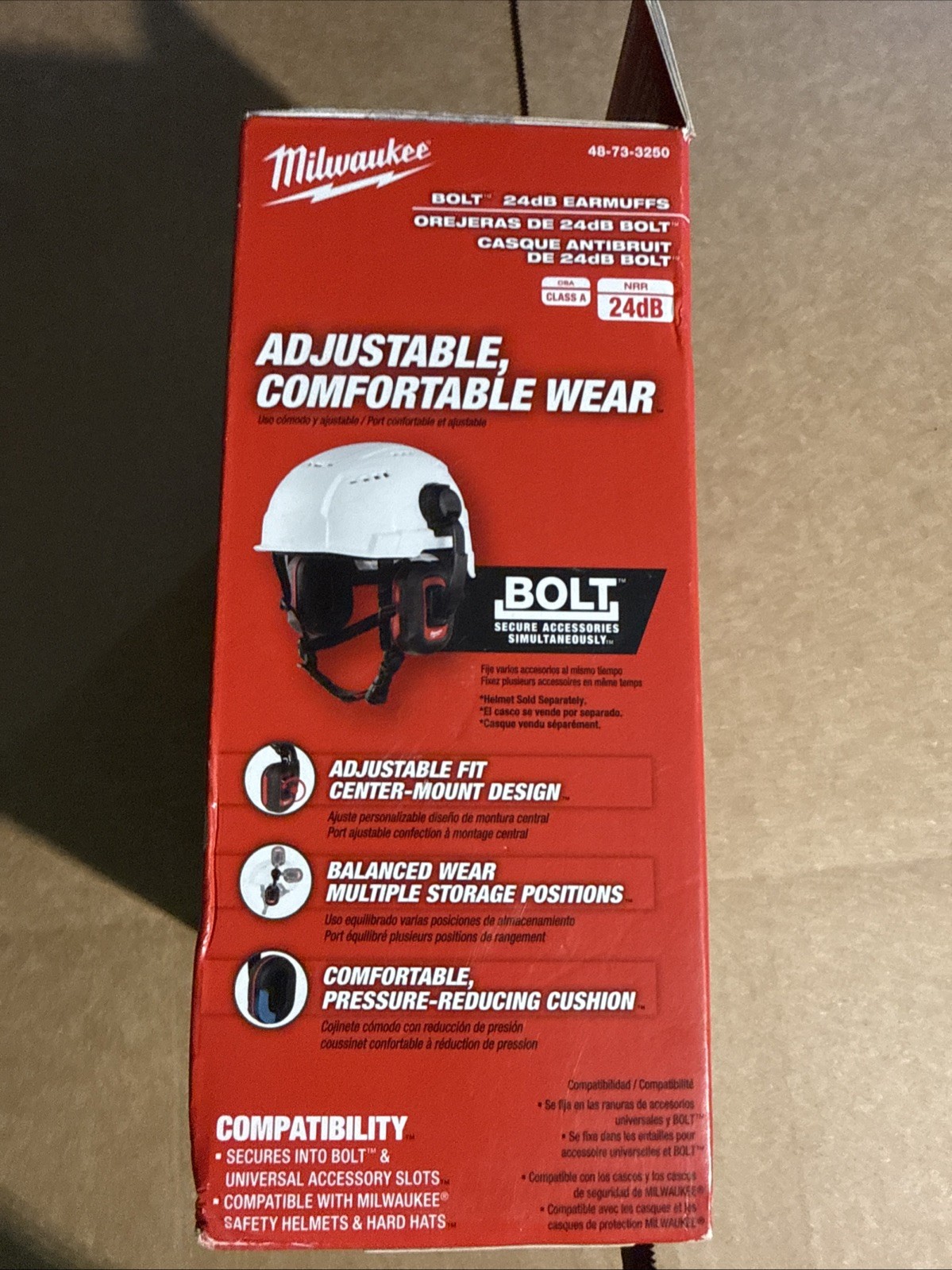 Milwaukee BOLT Earmuffs with Noise Reduction Rating of 24 dB (48-73-3250)