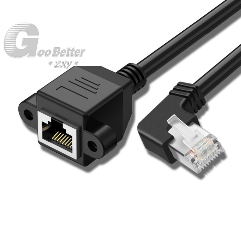 RJ45 Male to Female Ethernet Network Screw Panel Mount Extension Cable 0.3M – 5M